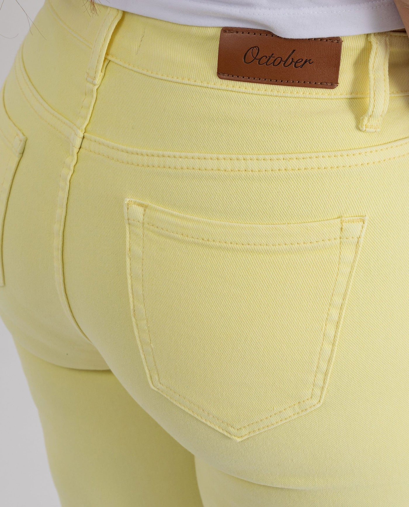 YELLOW PREDA DYE TWILL TROUSERS