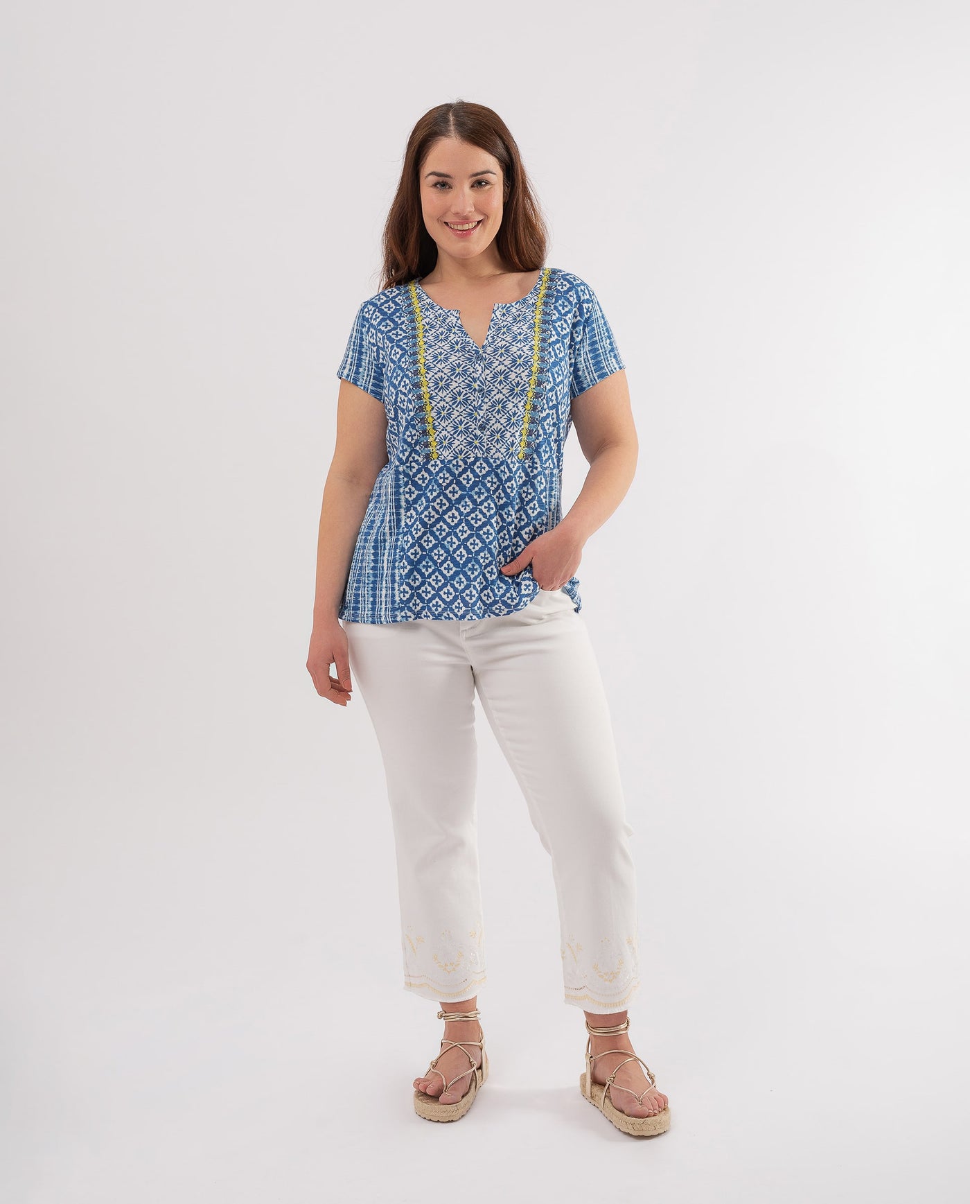 CAMISETA MIX ESTAMPADOS AZUL COBALTO