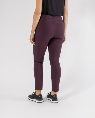 LEGGINGS CON CREMALLERAS  BERENJENA