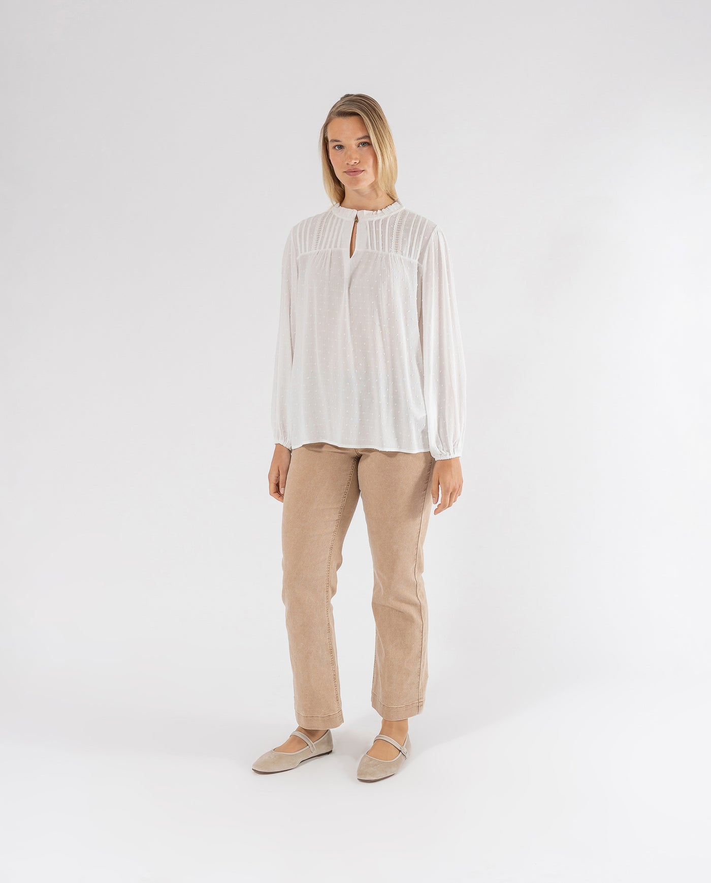 BLUSA TEJIDO PLUMETI BAMBULA CRUDO