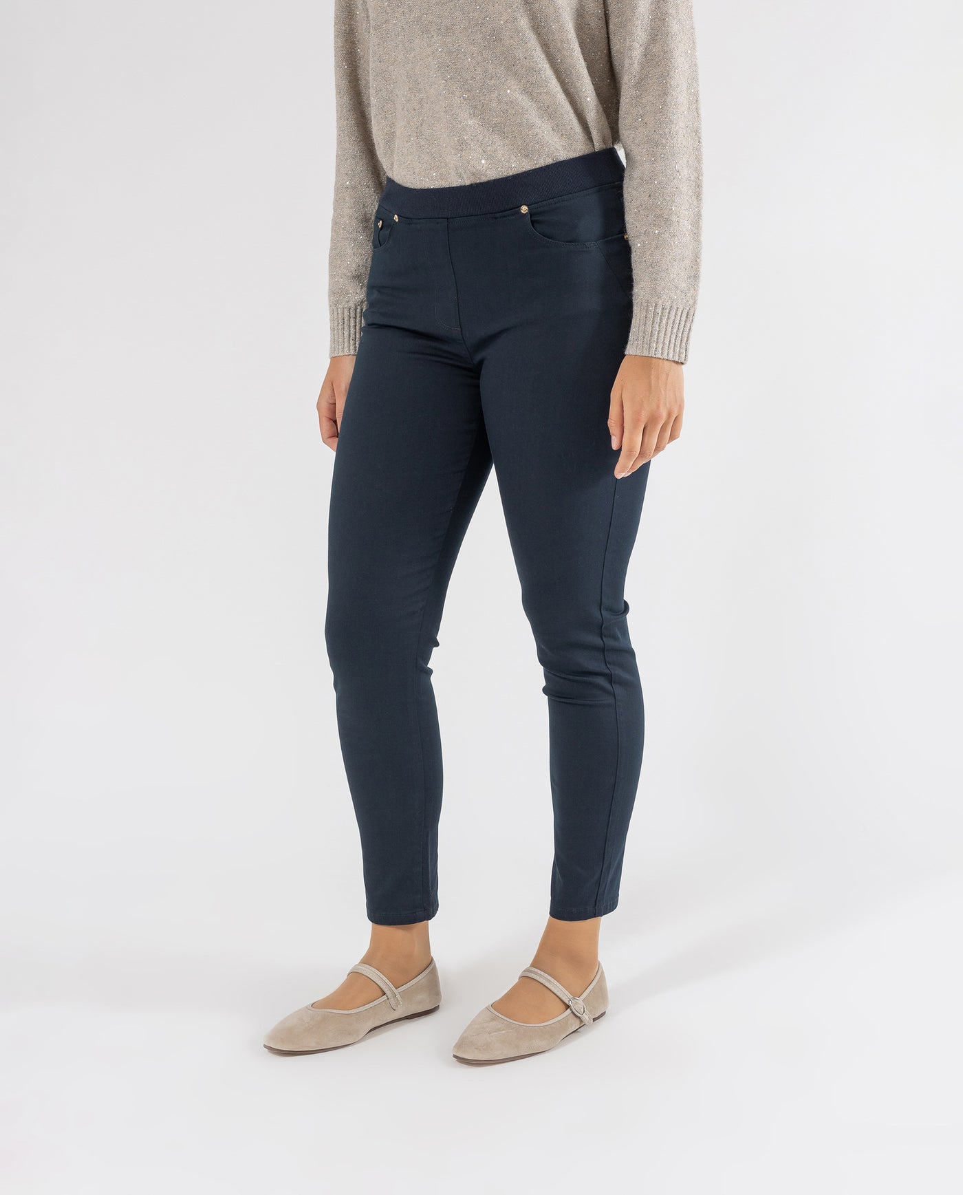 LEGGINGS COLOR EFECTO LAVADO AZUL OSCURO