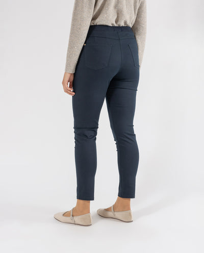 LEGGINGS COLOR EFECTO LAVADO AZUL OSCURO