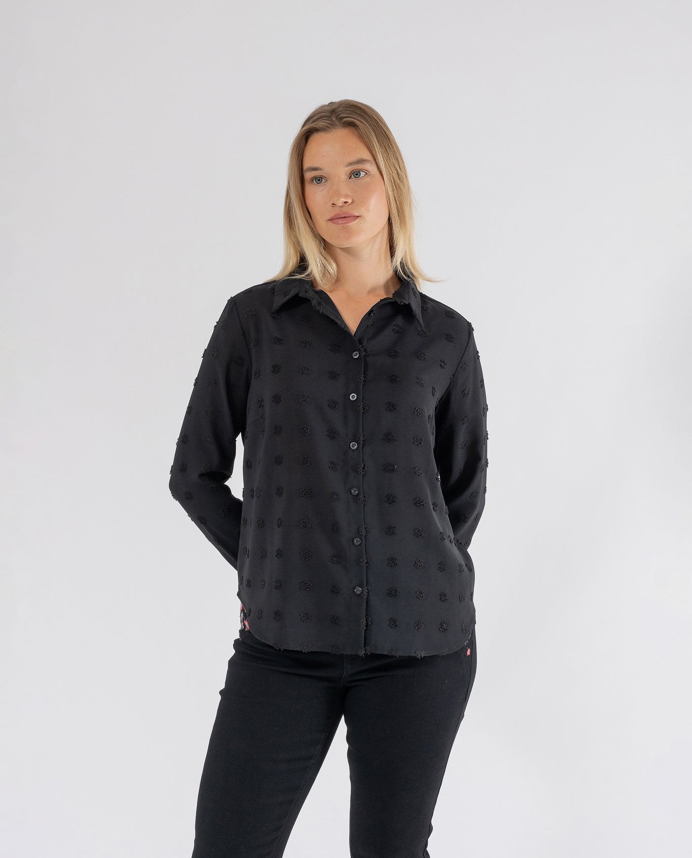 BLUSA PLUMETI   NEGRO