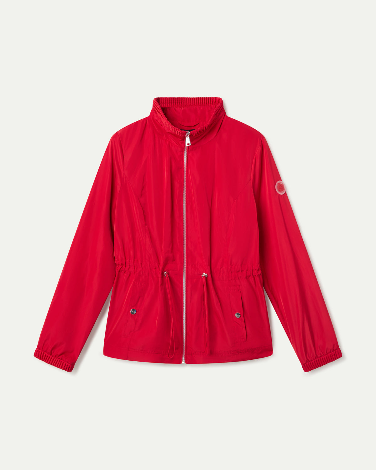 PARKA CORTA CON CUELLO ALTO  ROJO